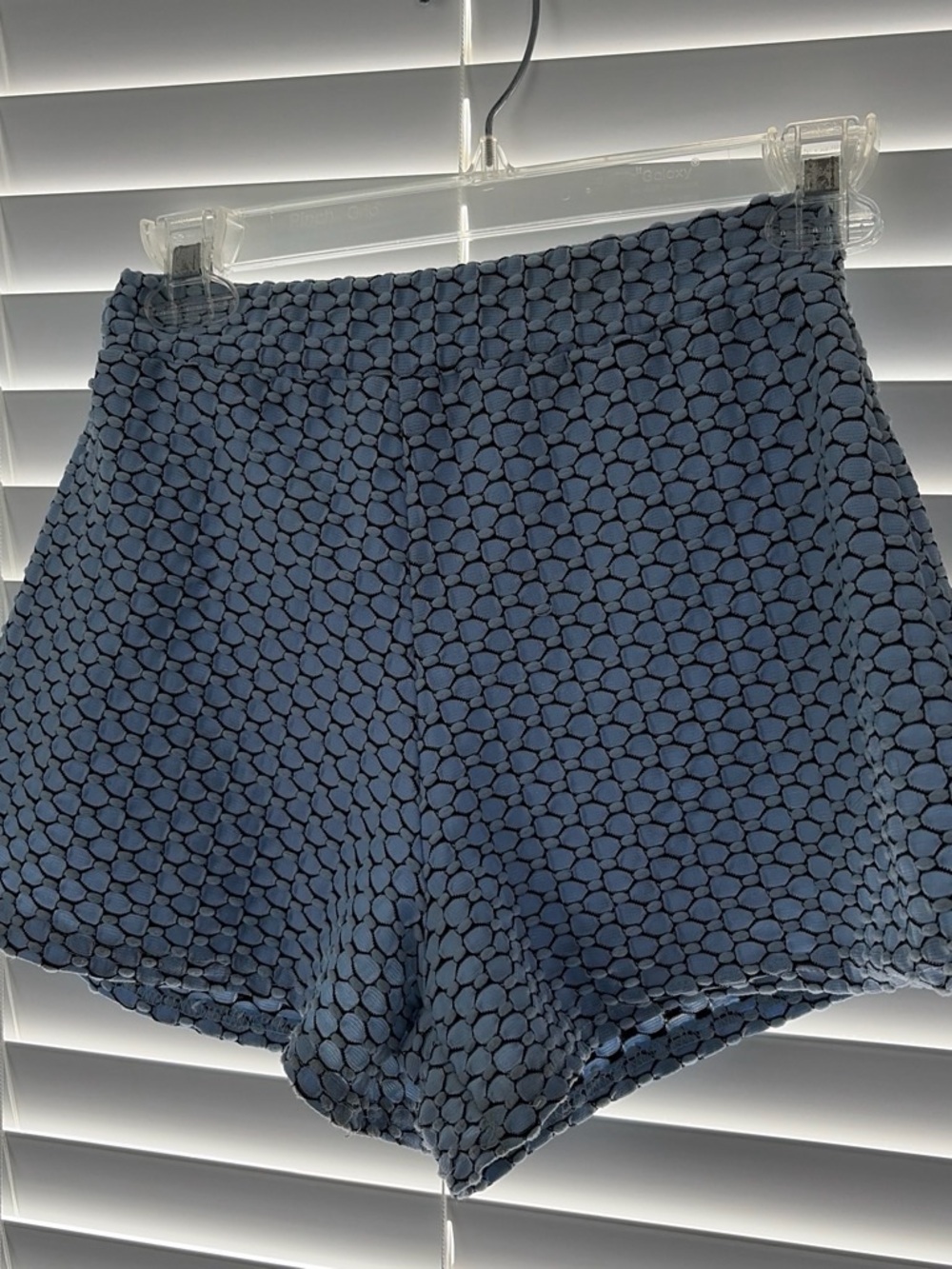 Missguided Black and Light Blue Polka Dot Shorts